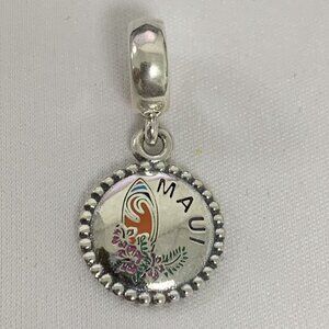 Pandora MAUI Beach Dangle Charm Pendant, S925 Silver Jewelry